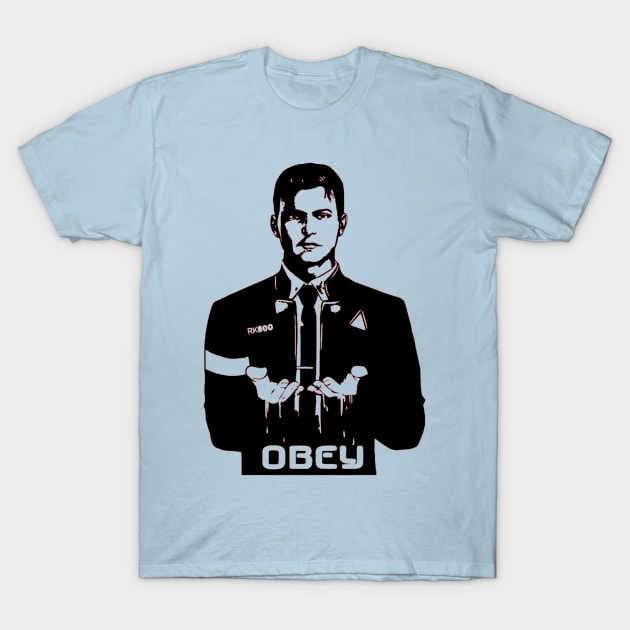 Connor Detroit Become Human T-Shirt by OtakuPapercraft